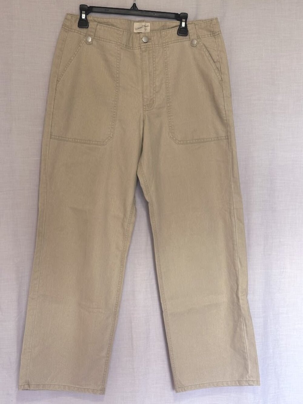Universal Thread Khaki Utility Pants Mid Rise Straight Leg Size 12 NWT